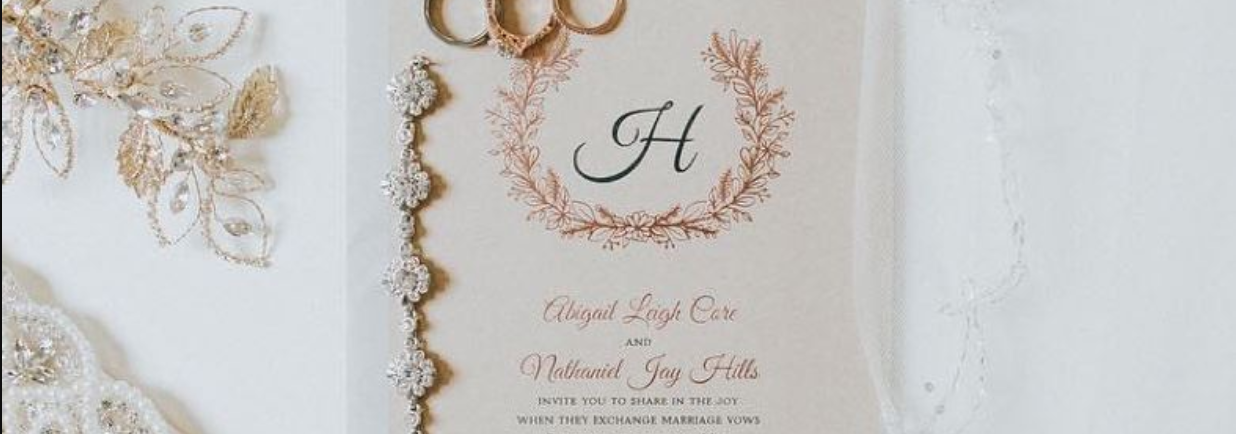 Shop Wedding Invitations Online Hero - Desktop Image