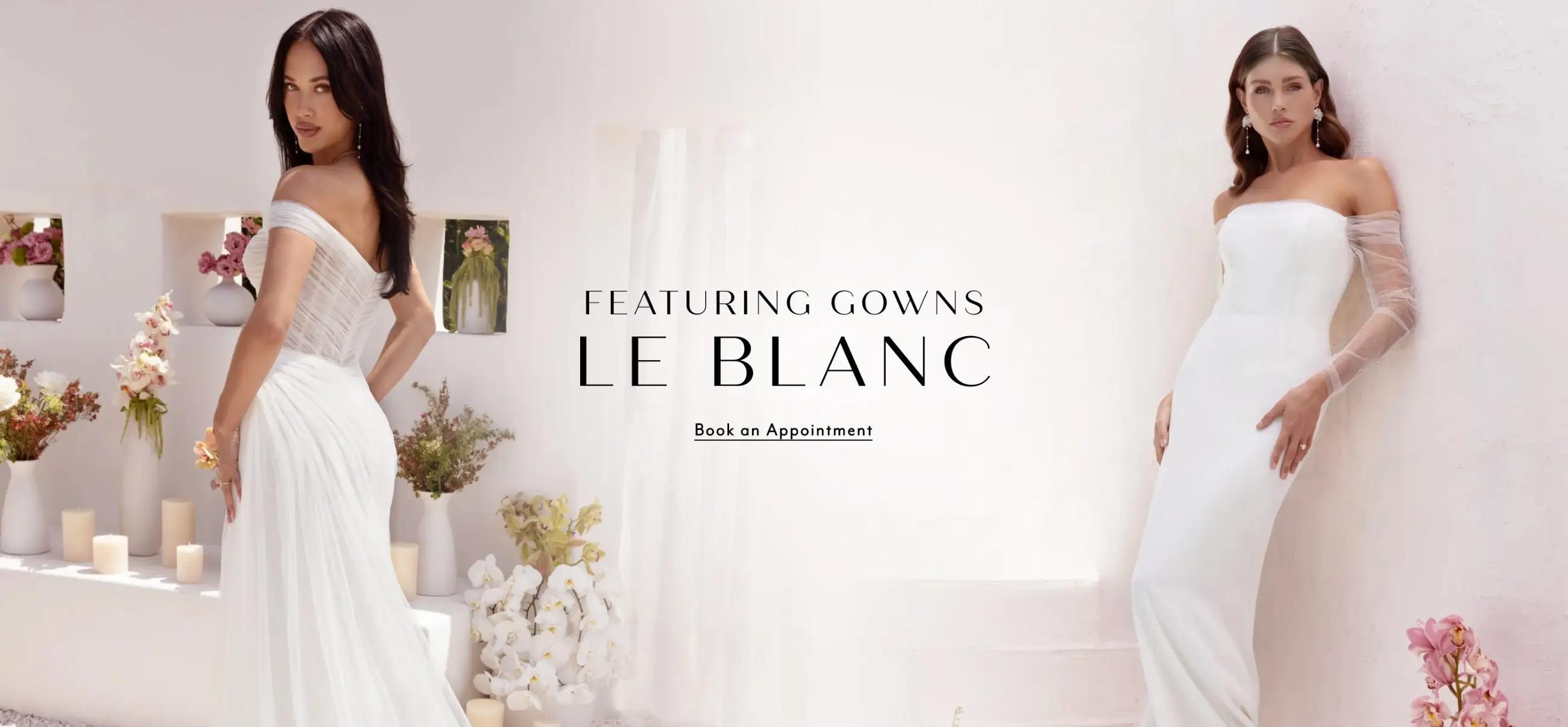 Desktop Featuring Gowns Le Blanc Banner