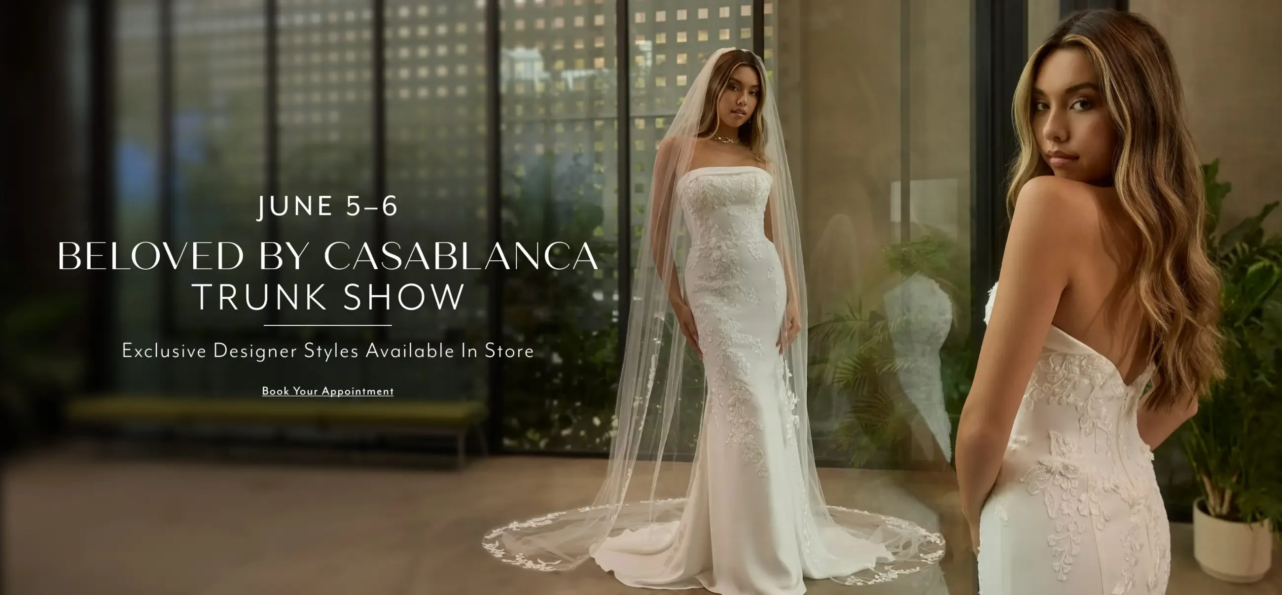 Beloved by Casablanca Trunk Show Desktop Banner