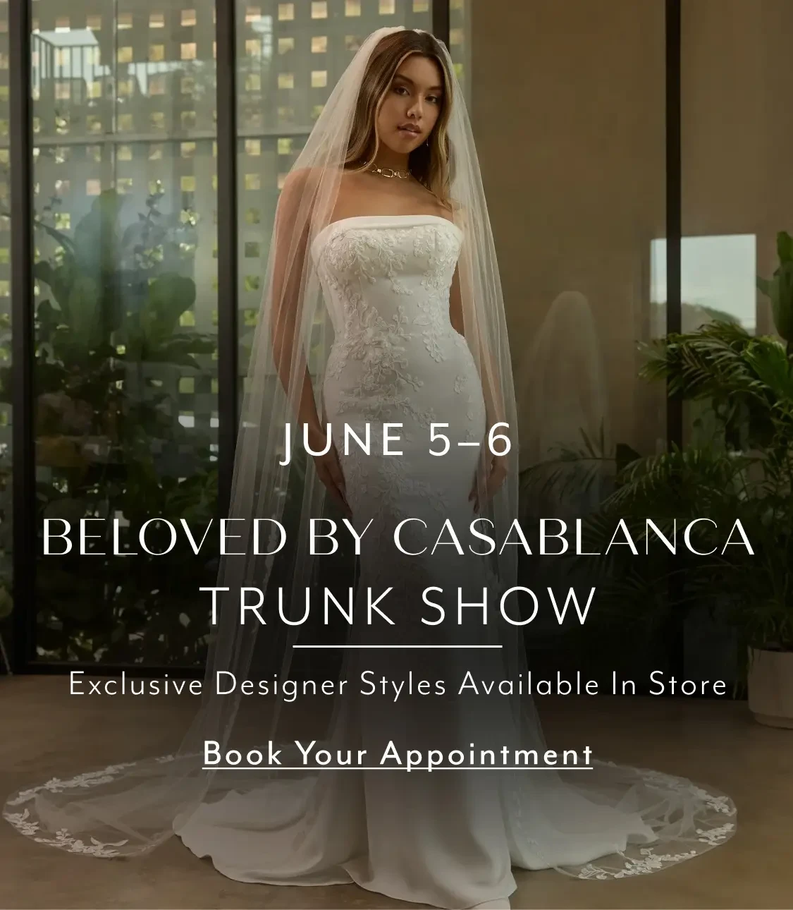 Beloved by Casablanca Trunk Show Mobile Banner