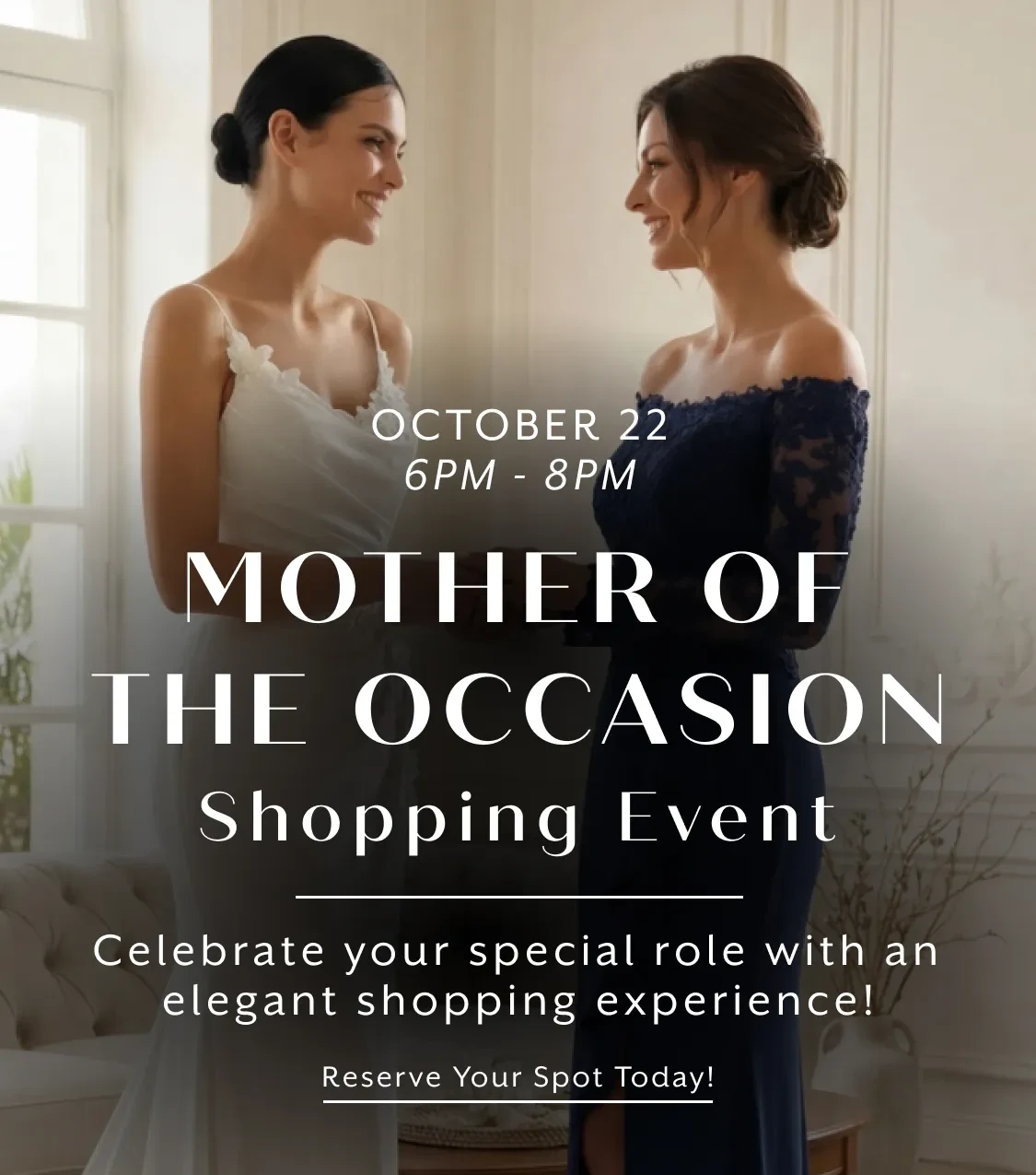 Mother of the Occasion Shopping Event